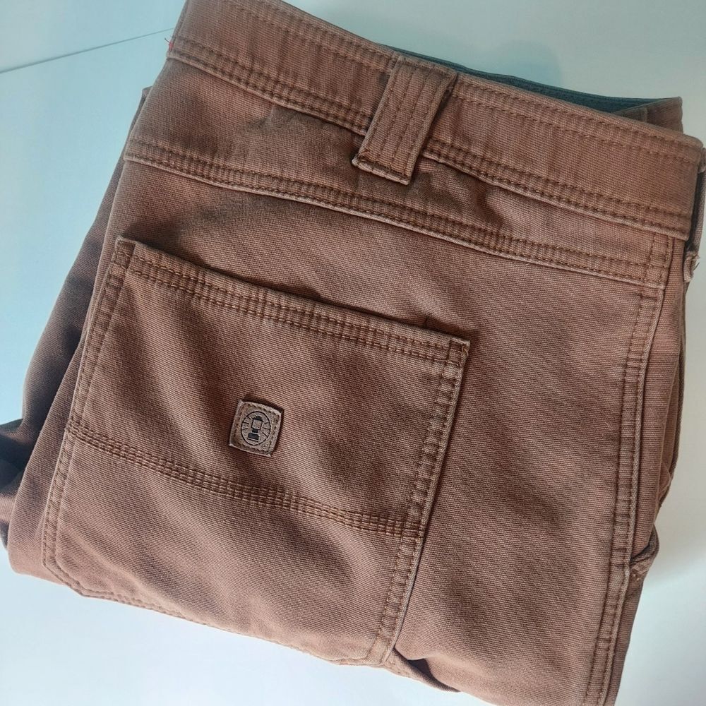Coleman Bonded Fleece Lined Utility Pants 40x30 Tobacco Workwear READ!